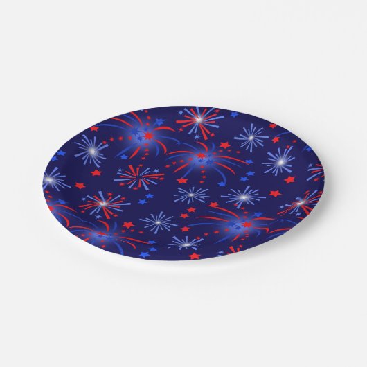 Feuerwerkskörper Pappteller (Schrägansicht)