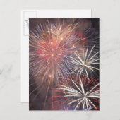 Feuerwerkskörper Party Sky Night Colorful Lights A Einladungspostkarte (Vorne/Hinten)
