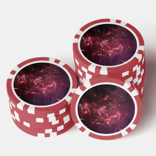 Feuerwerkskörper Pokerchips (Stapel)
