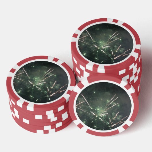 Feuerwerkskörper Pokerchips (Stapel)
