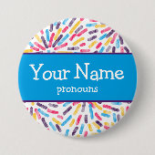 Feuerwerkskörper Polyamory Prilag Flag Pronouns Na Button (Vorderseite)