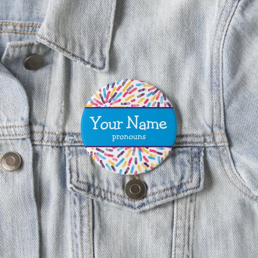 Feuerwerkskörper Polyamory Prilag Flag Pronouns Na Button (Beispiel)