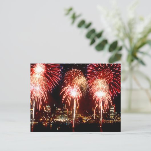 Feuerwerkskörper Postkarte (Stehend Vorderseite)