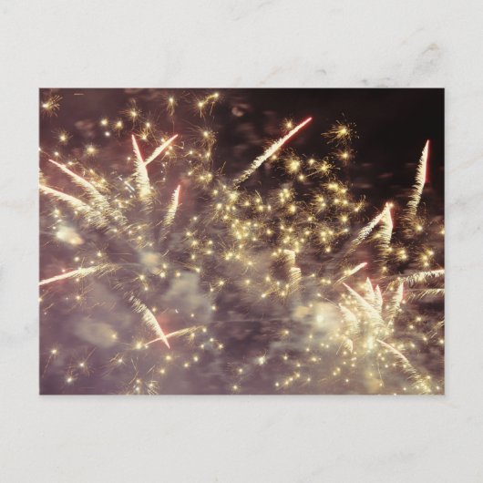 Feuerwerkskörper Postkarte (Vorderseite)