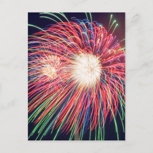 Feuerwerkskörper Postkarte