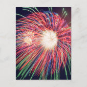 Feuerwerkskörper Postkarte (Vorderseite)