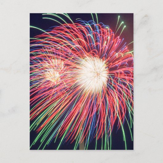 Feuerwerkskörper Postkarte (Vorderseite)