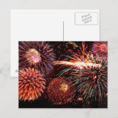 Feuerwerkskörper Postkarte (Vorne/Hinten)