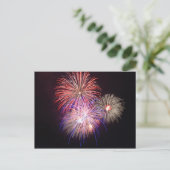 Feuerwerkskörper Postkarte (Stehend Vorderseite)