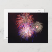 Feuerwerkskörper Postkarte (Vorne/Hinten)