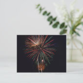Feuerwerkskörper Postkarte (Stehend Vorderseite)