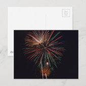 Feuerwerkskörper Postkarte (Vorne/Hinten)