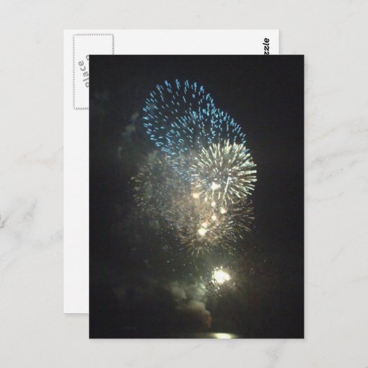Feuerwerkskörper Postkarte (Vorne/Hinten)
