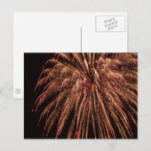 Feuerwerkskörper Postkarte (Vorne/Hinten)