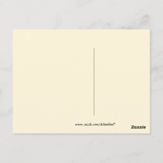 Feuerwerkskörper - Postkarte (Rückseite)