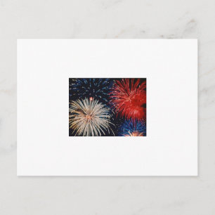 Feuerwerkskörper Postkarte