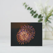 Feuerwerkskörper Postkarte (Stehend Vorderseite)