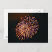 Feuerwerkskörper Postkarte (Vorne/Hinten)