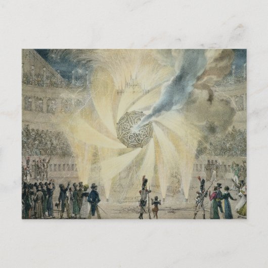 Feuerwerkskörper Postkarte (Vorderseite)