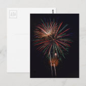 Feuerwerkskörper Postkarte (Vorne/Hinten)