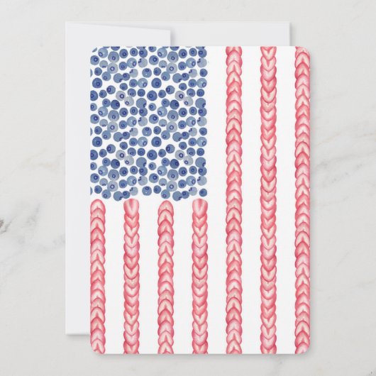 Feuerwerkskörper rot weiß und zwei Party zum zweit Einladung (Rückseite)