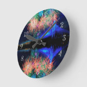 Feuerwerkskörper Runde Wanduhr (Winkel)