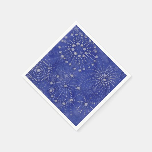 Feuerwerkskörper Serviette (Ecke)