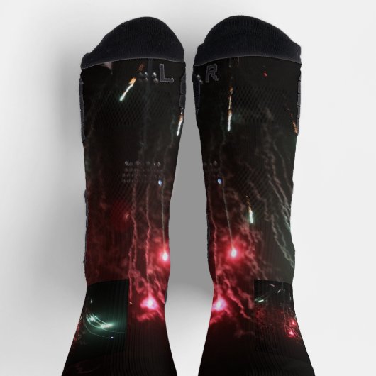 Feuerwerkskörper Socken (Oben)