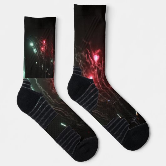 Feuerwerkskörper Socken (Rechts)