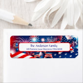 Feuerwerkskörper, Sterne und Flaggen (Insitu)