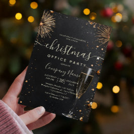 Feuerwerkskörper und Party des Champagne Holiday O Einladung