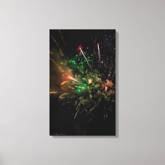 Feuerwerkskörper Wrapper Leinwanddruck (Vorderseite)