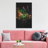 Feuerwerkskörper Wrapper Leinwanddruck (Insitu (Wohnzimmer))