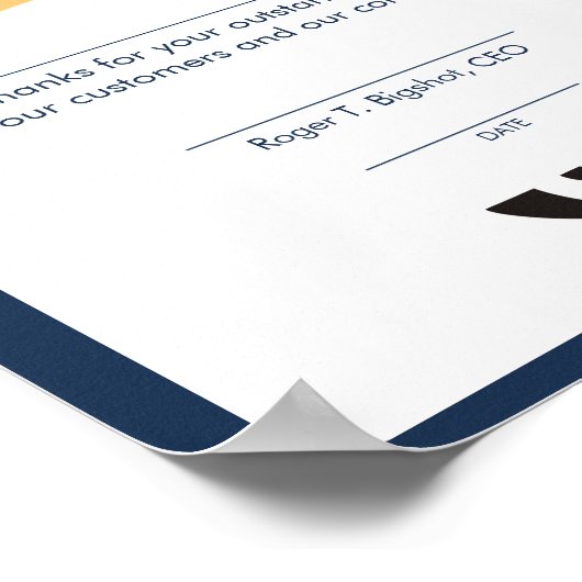 Feuerwerkskräfte des Monatsscheins Poster (Ecke)