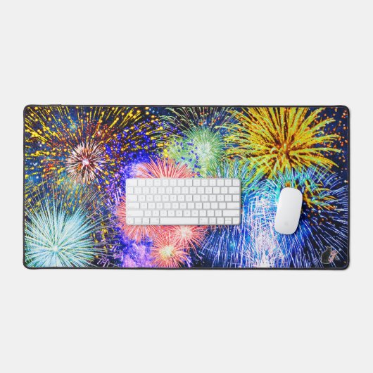 Feuerwerksschäden Schreibtischunterlage (Tastatur & Maus)