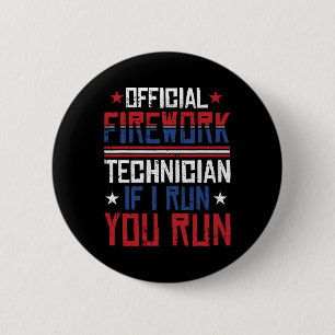 Feuerwerkstechniker 4. Juli Lustig Deutschland Pyr Button