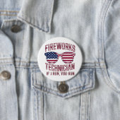 Feuerwerkstechniker 4th July Funny Usa Button (Beispiel)