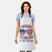 Feuerwerkstechniker 4th July Funny Usa Schürze (Getragen)
