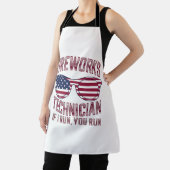 Feuerwerkstechniker 4th July Funny Usa Schürze (InSitu)