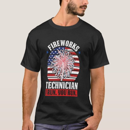 Feuerwerkstechniker, die ich betreibe, führen Sie  T-Shirt (Vorderseite)