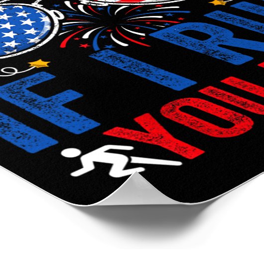 Feuerwerkstechniker Funny 4. Juli Sungles Männer Poster (Ecke)