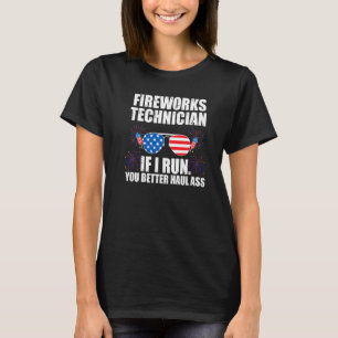 Feuerwerkstechniker, wenn ich Amerika Feuerwerk fü T-Shirt