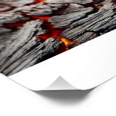 „Feuerwesen – Mensch aus Glut und Asche Poster (Ecke)