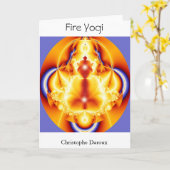 FeuerYogi Karte (Gelbe Blume)