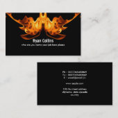 Feuerzeichen-Visitenkarte Visitenkarte (Vorne/Hinten)