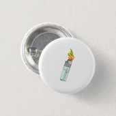 Feuerzeug- und Flammendesign Button (Vorne & Hinten)