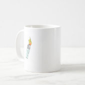 Feuerzeug- und Flammendesign Kaffeetasse (Vorderseite Links)