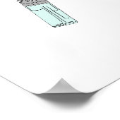 Feuerzeug- und Flammendesign Poster (Ecke)
