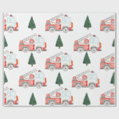 Feuerzeug und Weihnachtsbaumumschlagpapier Geschenkpapier (Flach)