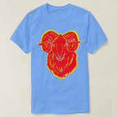 Feuerziege für Wohlstand  T-Shirt (Design vorne)